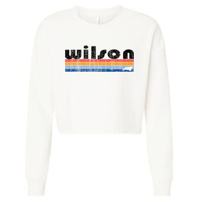 Vintage 80s Style Wilson NC Cropped Pullover Crew