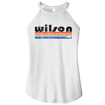 Vintage 80s Style Wilson NC Women's Perfect Tri Rocker Tank