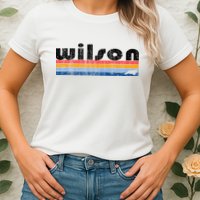 Vintage 80s Style Wilson NC Womens T-Shirt