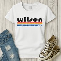 Vintage 80s Style Wilson NC Womens T-Shirt