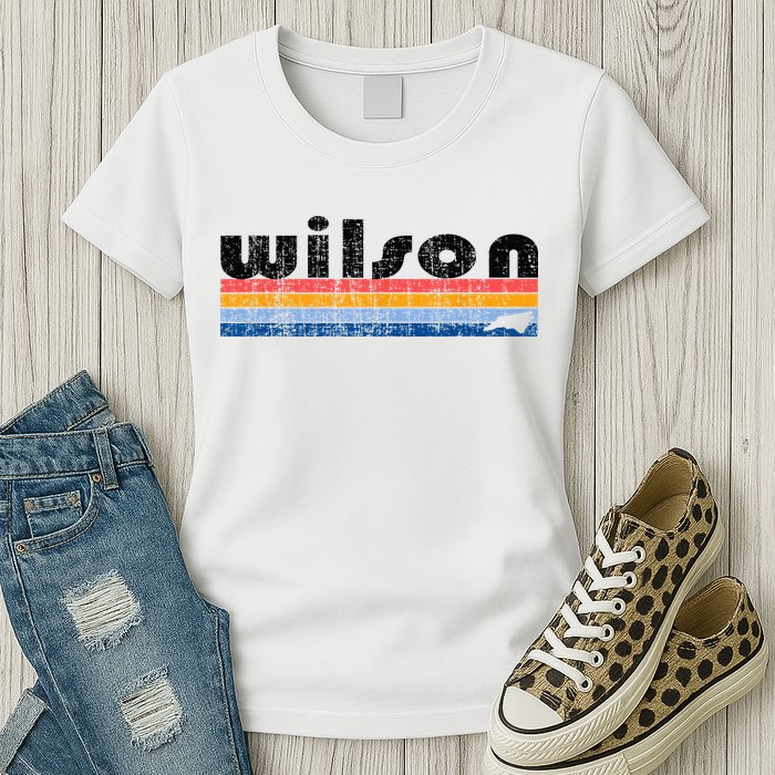 Vintage 80s Style Wilson NC Womens T-Shirt