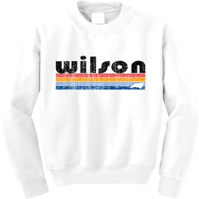 Vintage 80s Style Wilson NC Kids Sweatshirt