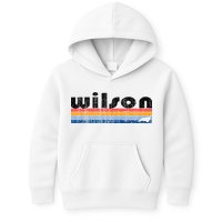 Vintage 80s Style Wilson NC Kids Hoodie