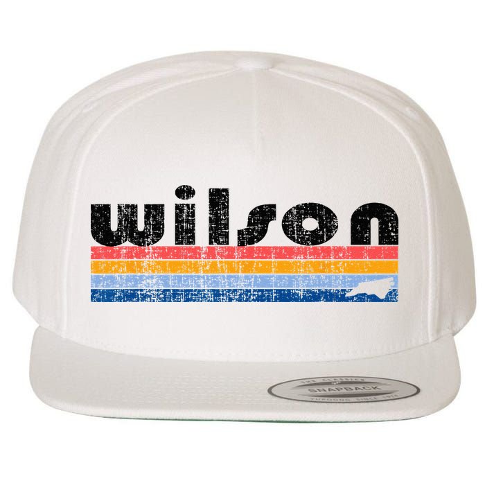 Vintage 80s Style Wilson NC Wool Snapback Cap