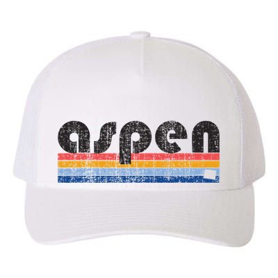 Vintage 80s Style Aspen Co Yupoong Adult 5-Panel Trucker Hat