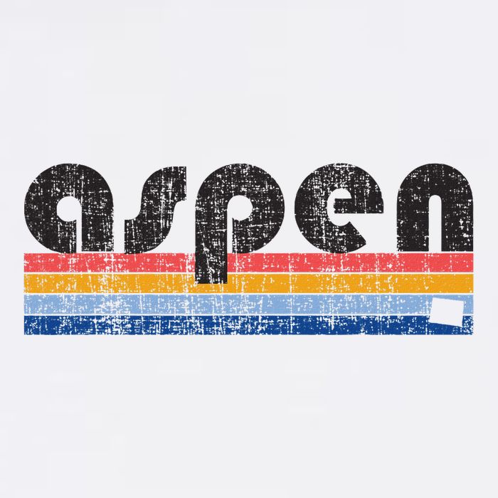 Vintage 80s Style Aspen Co Apron