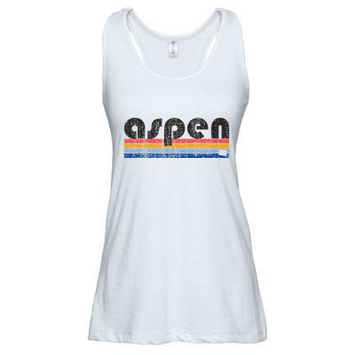 Vintage 80s Style Aspen Co Ladies Essential Flowy Tank