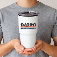 Vintage 80s Style Aspen Co Tumbler