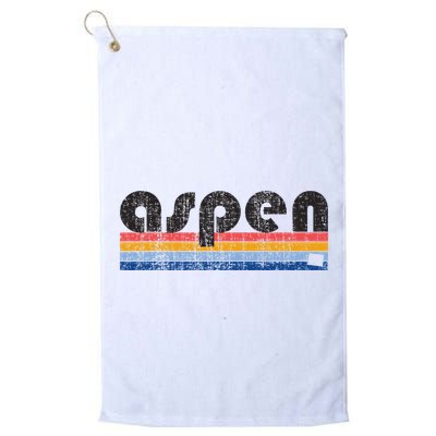 Vintage 80s Style Aspen Co Golf Towel