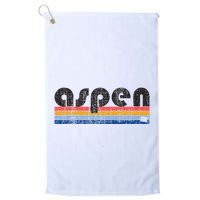 Vintage 80s Style Aspen Co Golf Towel