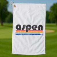 Vintage 80s Style Aspen Co Golf Towel