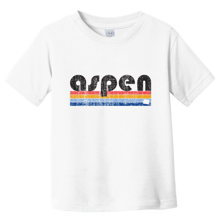 Vintage 80s Style Aspen Co Toddler T-Shirt