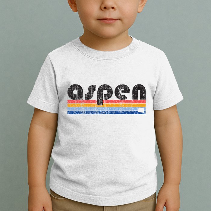 Vintage 80s Style Aspen Co Toddler T-Shirt