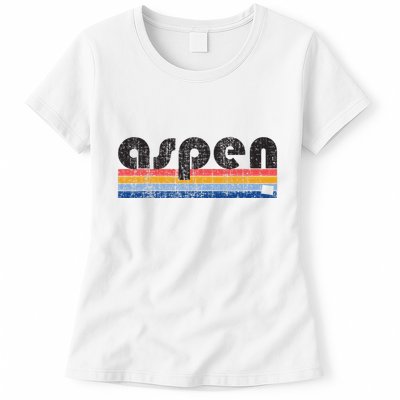 Vintage 80s Style Aspen Co Womens T-Shirt