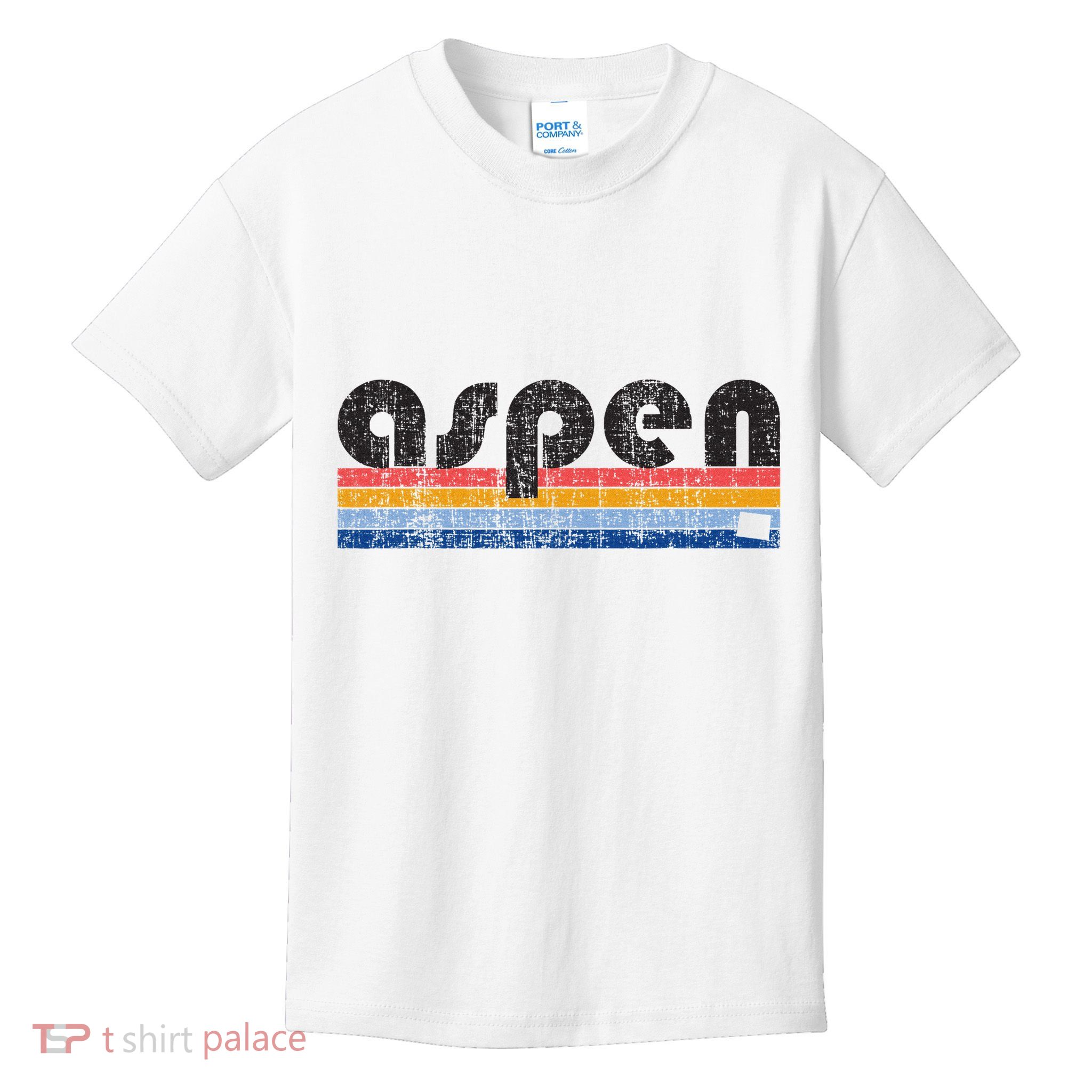Vintage 80s Style Aspen Co Kids T-Shirt