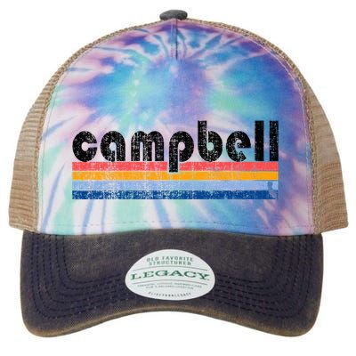 Vintage 80s Style Campbell Ca Legacy Tie Dye Trucker Hat