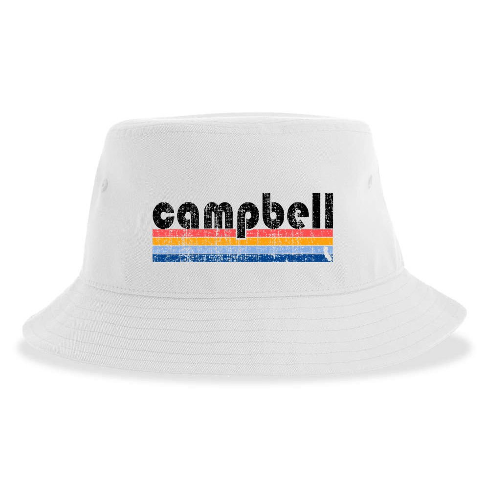 Vintage 80s Style Campbell Ca Sustainable Bucket Hat