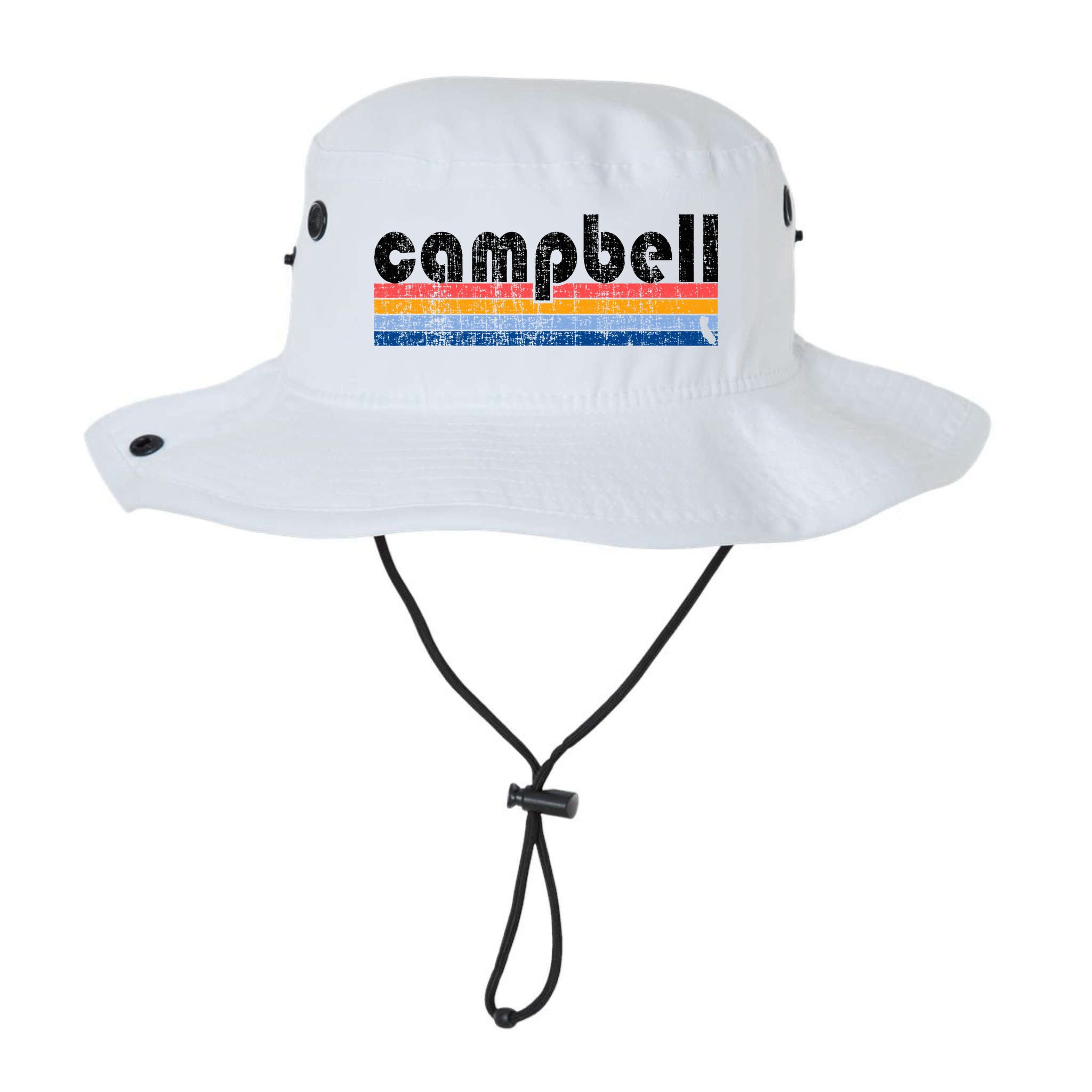 Vintage 80s Style Campbell Ca Bucket Hat