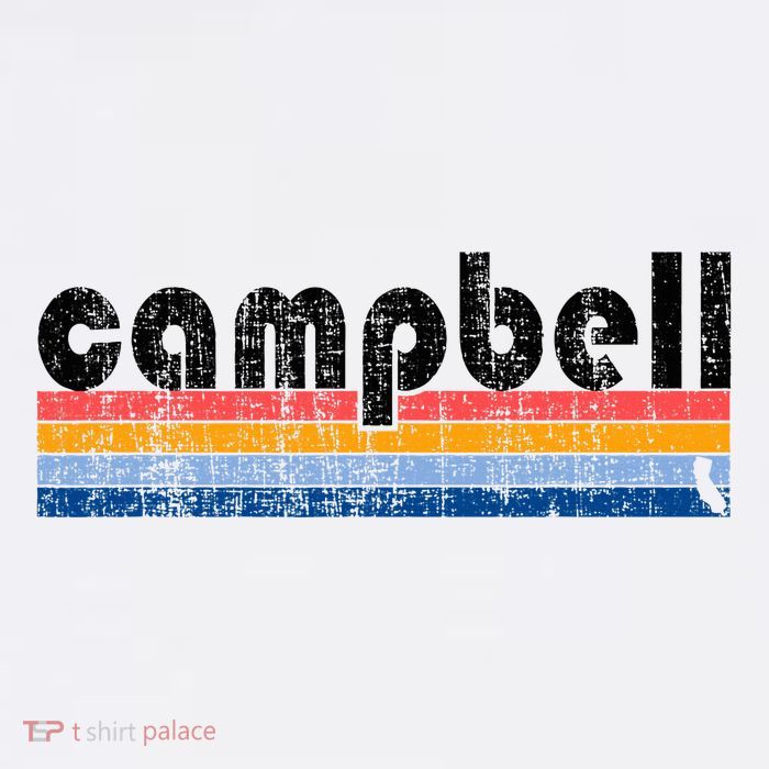 Vintage 80s Style Campbell Ca Flatbill Hat