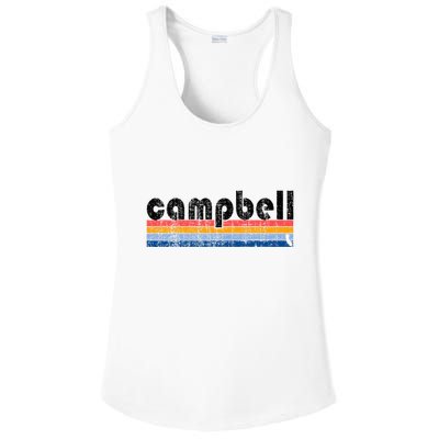 Vintage 80s Style Campbell Ca Ladies PosiCharge Competitor Racerback Tank