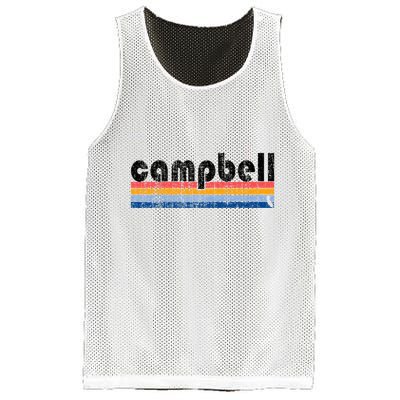 Vintage 80s Style Campbell Ca Mesh Reversible Basketball Jersey Tank