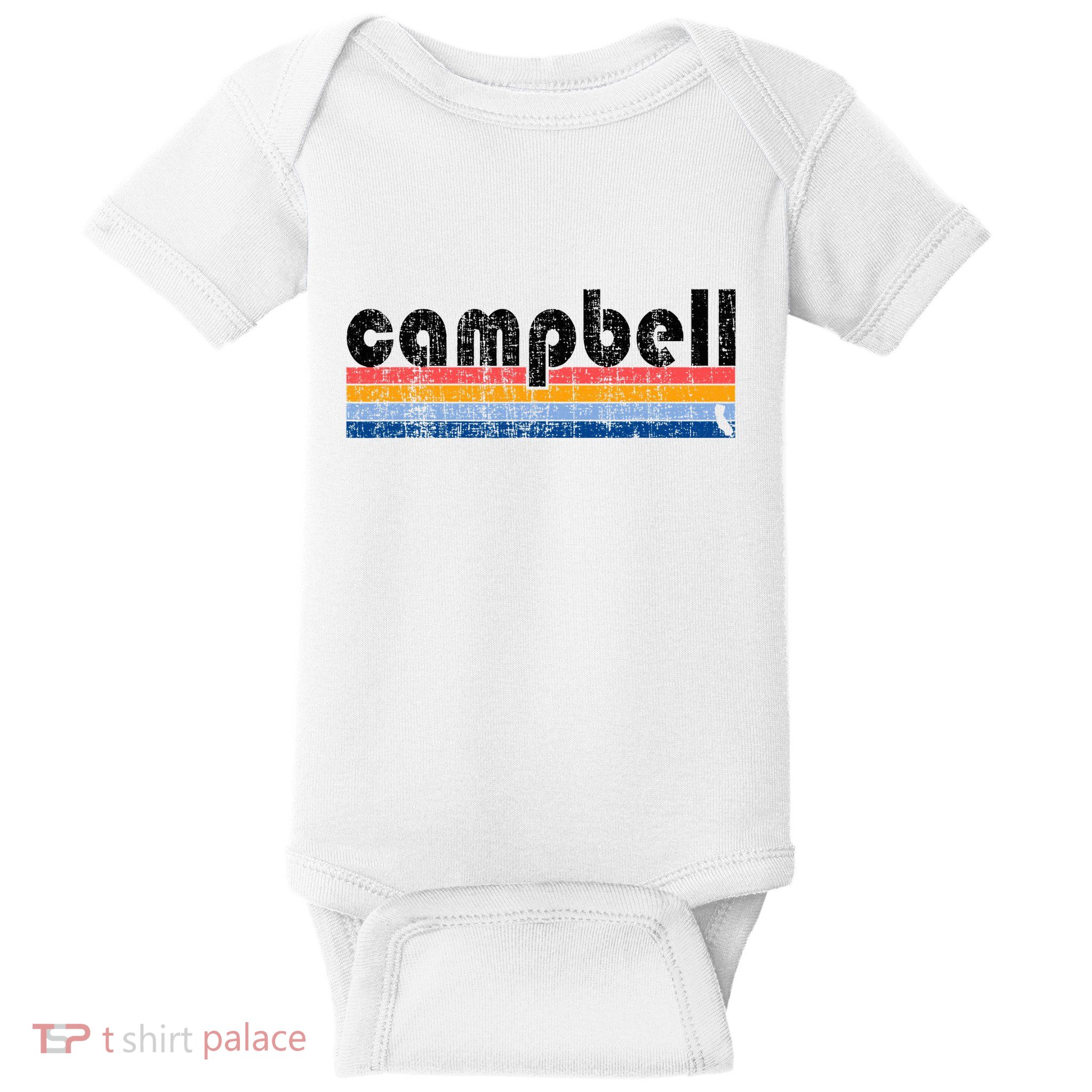Vintage 80s Style Campbell Ca Baby Bodysuit