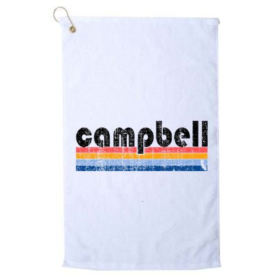 Vintage 80s Style Campbell Ca Golf Towel