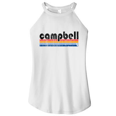 Vintage 80s Style Campbell Ca Women's Perfect Tri Rocker Tank