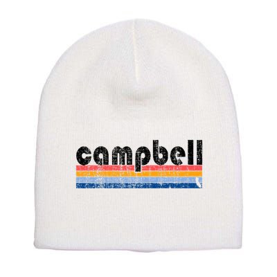 Vintage 80s Style Campbell Ca Short Acrylic Beanie
