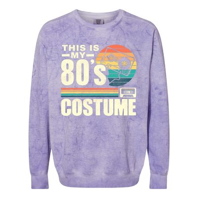 Vintage 80s This is My 80's Costume Party Retro Colorblast Crewneck Sweatshirt