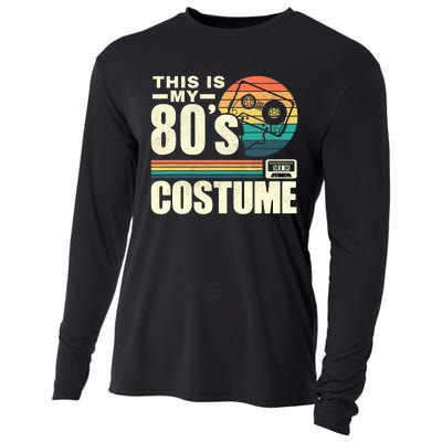 Vintage 80s This is My 80's Costume Party Retro Cooling Performance Long Sleeve Crew