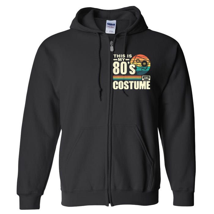 Vintage 80s This is My 80's Costume Party Retro Full Zip Hoodie