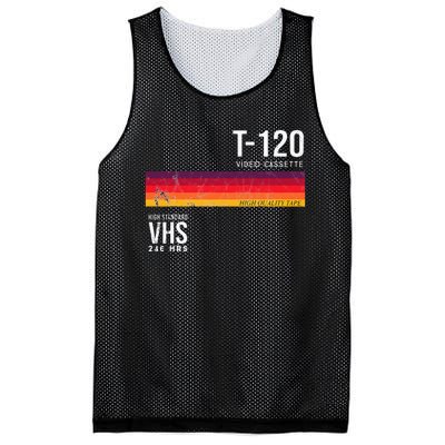 Vintage 80s Video Cassette Tape Vhs Mesh Reversible Basketball Jersey Tank