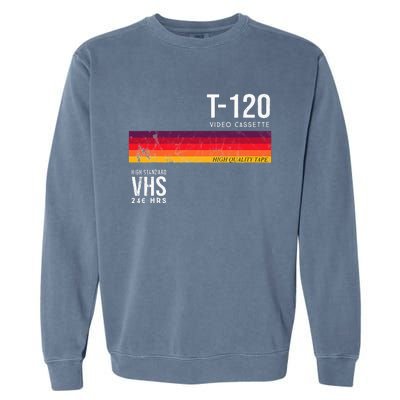 Vintage 80s Video Cassette Tape Vhs Garment-Dyed Sweatshirt