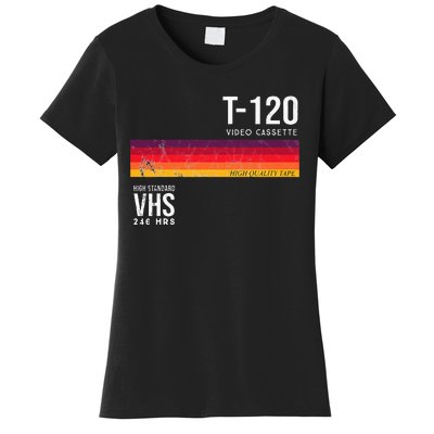 Vintage 80s Video Cassette Tape Vhs Women's T-Shirt