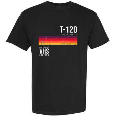 Vintage 80s Video Cassette Tape Vhs Garment-Dyed Heavyweight T-Shirt