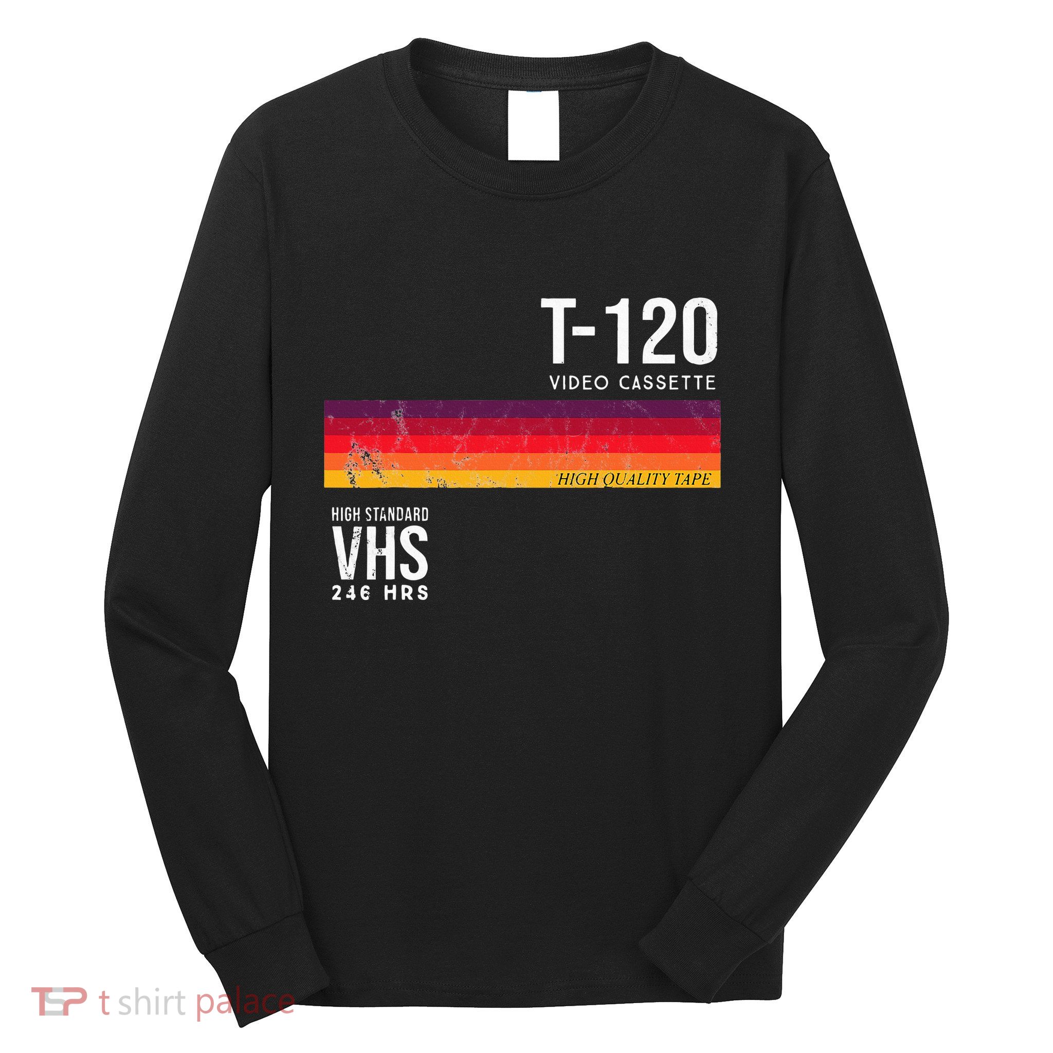Vintage 80s Video Cassette Tape Vhs Long Sleeve Shirt