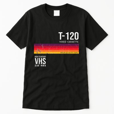 Vintage 80s Video Cassette Tape Vhs Tall T-Shirt