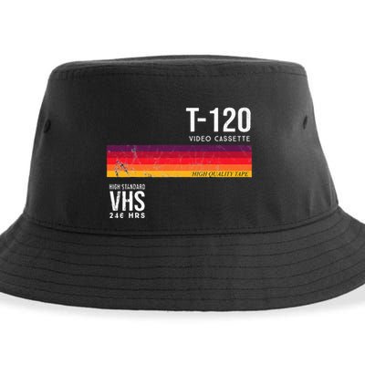 Vintage 80s Video Cassette Tape Vhs Sustainable Bucket Hat