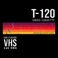 Vintage 80s Video Cassette Tape Vhs Bag