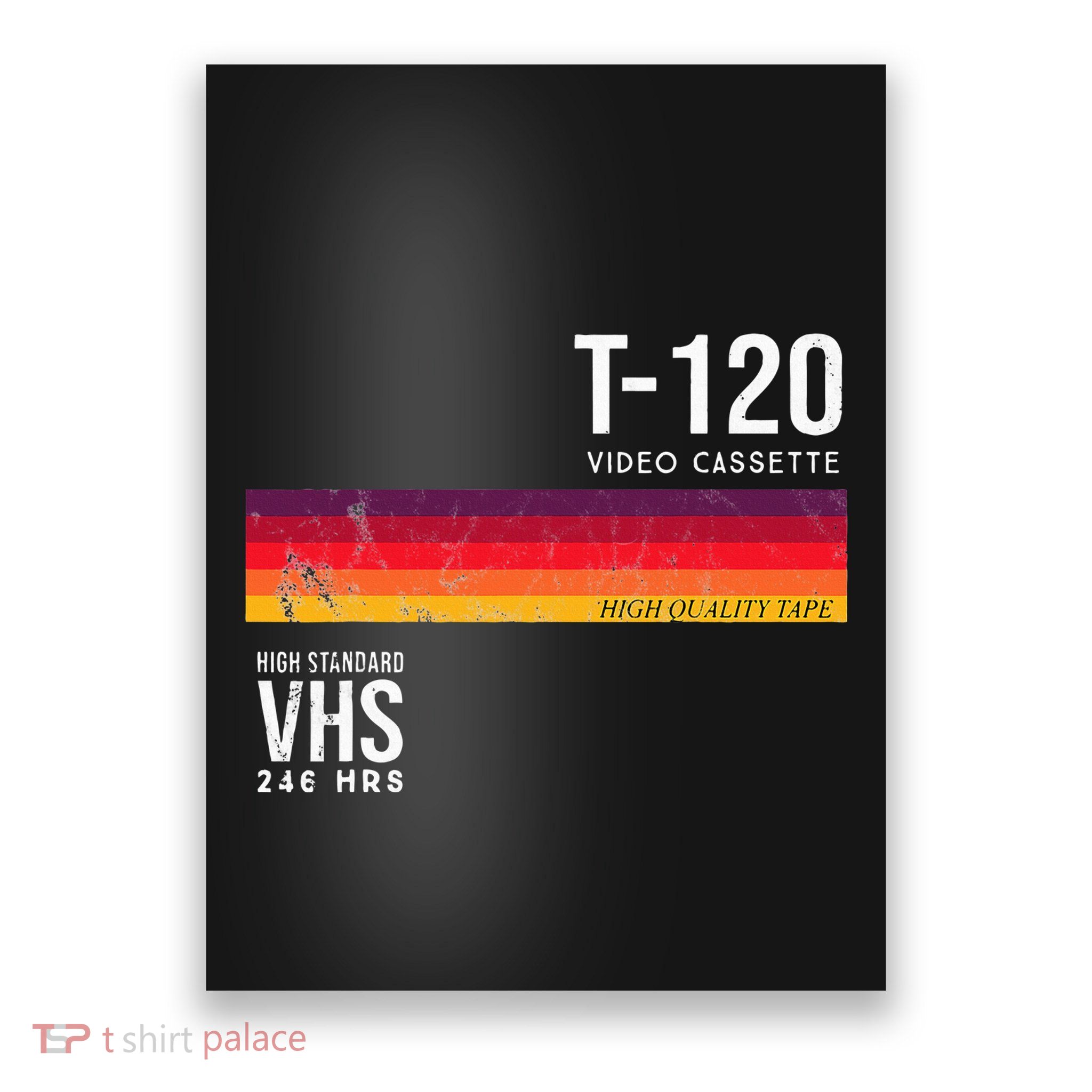 Vintage 80s Video Cassette Tape Vhs Poster