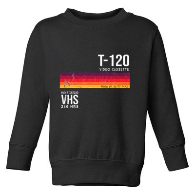 Vintage 80s Video Cassette Tape Vhs Toddler Sweatshirt