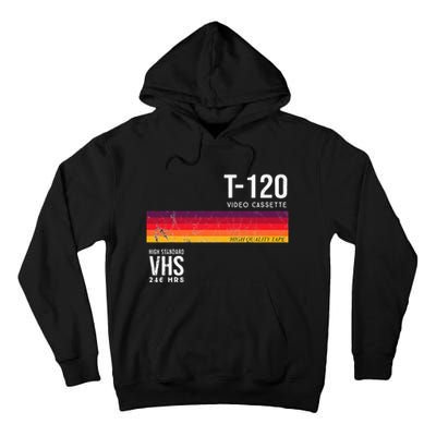 Vintage 80s Video Cassette Tape Vhs Tall Hoodie
