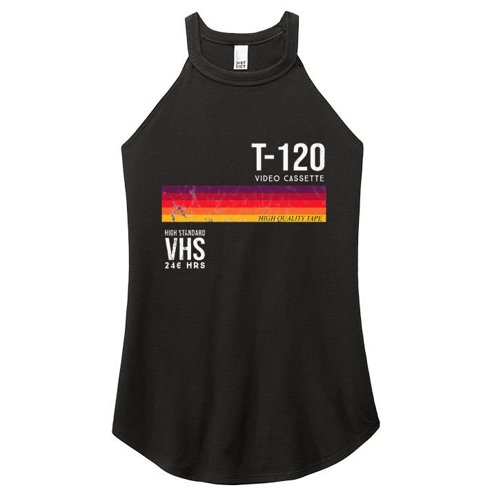 Vintage 80s Video Cassette Tape Vhs Women's Perfect Tri Rocker Tank