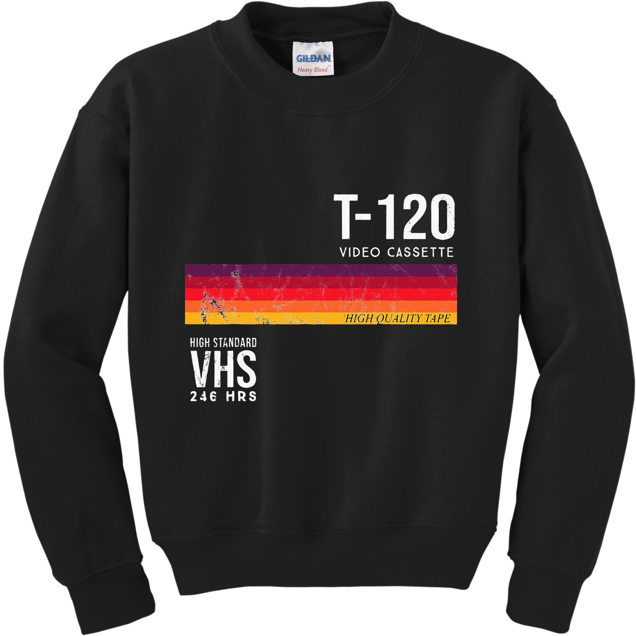 Vintage 80s Video Cassette Tape Vhs Kids Sweatshirt