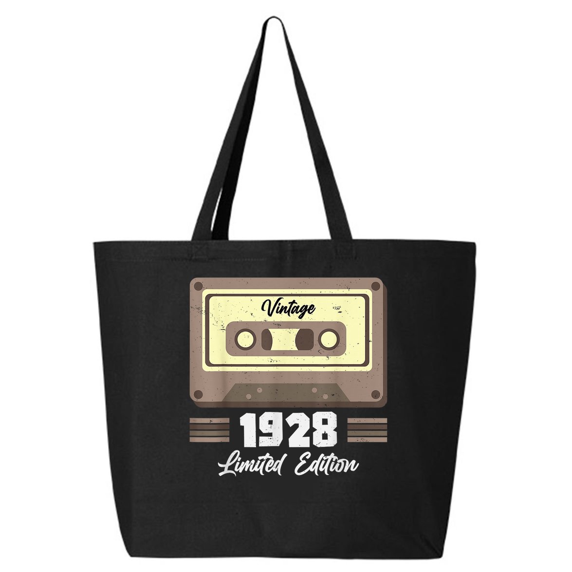 Vintage 95th Birthday T Cassette Tape 1928 Design 25L Jumbo Tote