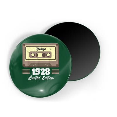 Vintage 95th Birthday T Cassette Tape 1928 Design Magnet