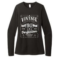 Vintage 90th Birthday Perfection Original Part 1933 Womens CVC Long Sleeve Shirt