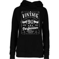 Vintage 90th Birthday Perfection Original Part 1933 Womens Funnel Neck Pullover Hood