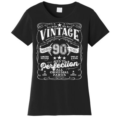 Vintage 90th Birthday Perfection Original Part 1933 Women's T-Shirt